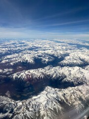 Ariel View of Canadian Rocky Mountains 