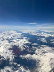 Ariel View of Canadian Rocky Mountains 