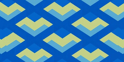 Abstract blue geometric arrow and triangle seamless pattern ,  texture, seamless