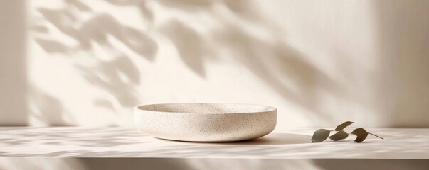 Speckled Bowl in Soft Light, Minimalist Product Photography, Home Decor Minimalist, Product Photography