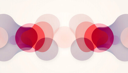 4k ULTRA HD Geometric Abstract Composition with Layered Shapes and Soft Shadowing on Neutral Background