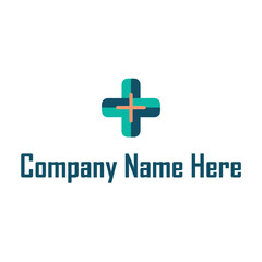 Obraz premium Healthcare Logo with Cross 