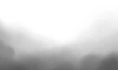Black smoke fog cloud particles isolated on transparent background. Spooky gothic dust explosion...