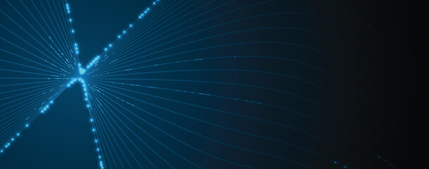 Abstract futuristic high technology and science background with light effect