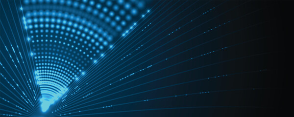 Abstract futuristic high technology and science background with light effect