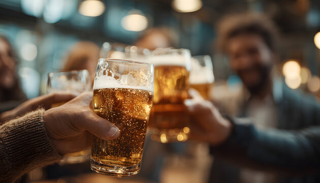 International Beer Day. Holiday concept. world beer day poster