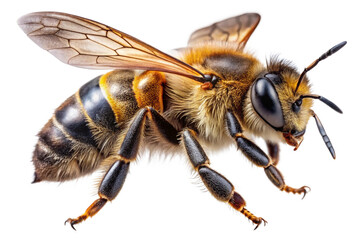 bee isolated on white background