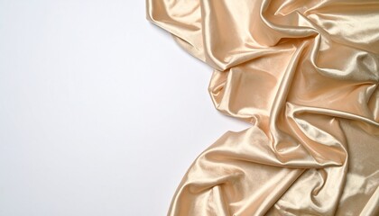 Crinkled Silk Fabric Spread on Table – Texture Emphasis