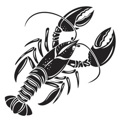 Monochrome depicts a detailed lobster crustacean with distinct claws and segmented body