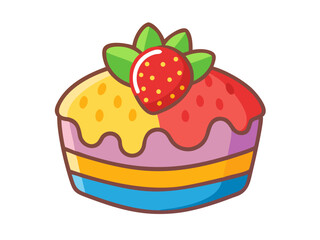 cake with strawberry