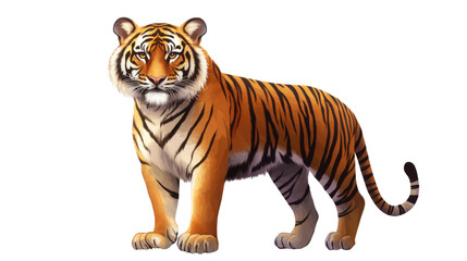 Obraz premium leopard on white background