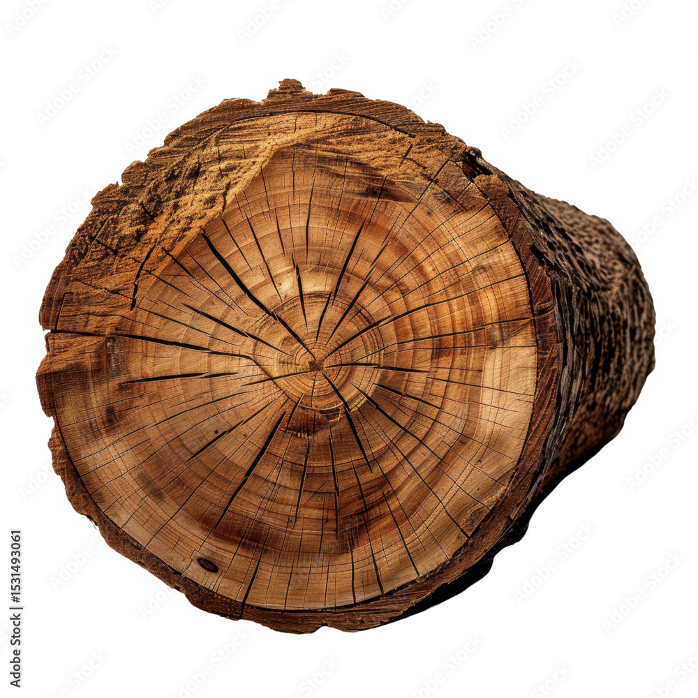 Poster close up view of cross section of tree trunk, showcasing intricate patterns and textures of wood. na