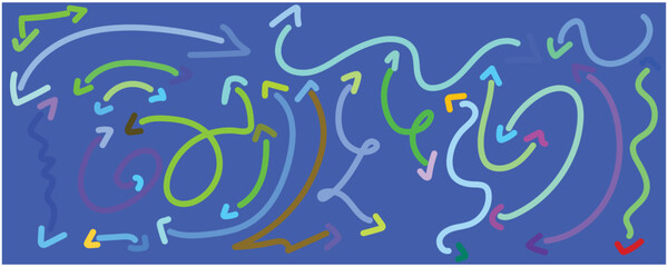 hand drawn vector set of floral elements