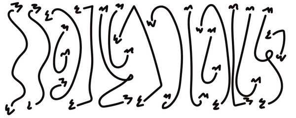 hand drawn vector set of floral elements