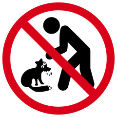 Do Not Touch Fox Sign. Rabid Animal Warning Icon