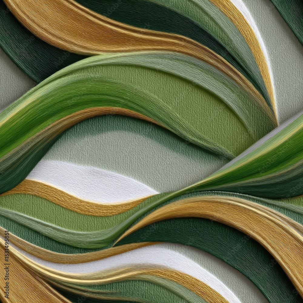 Poster dark green marble surface showcases golden veins in a flowing water pattern, creating a sophisticate