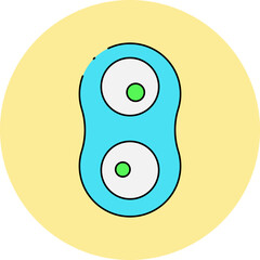 Virus 11 single icon vector illustration