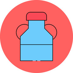 Water can single icon vector illustration