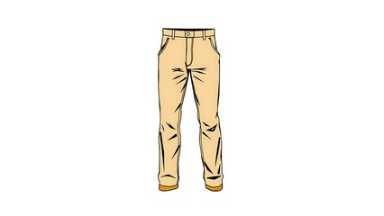 Men’s Trousers  with Clipping Path