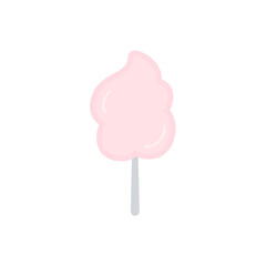 Sweet cotton candy vector illustration 