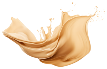 Beige splash foundation beverage clothing.