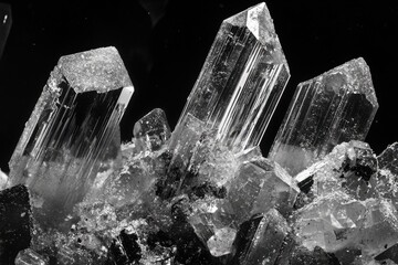 Crocidolite Asbestos: Microscopy Analysis of Silicate Mineral at 20,000x Magnification