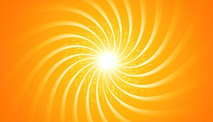 Obraz premium Sunburst Orange Swirl Background.