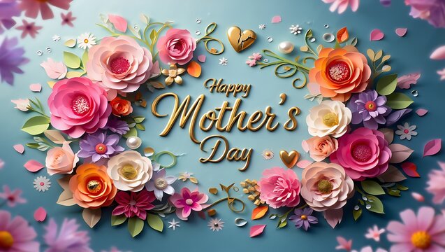 Happy Mother's Day A Colorful Floral Celebration