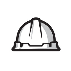 Hard hat safety equipment icon. Construction worker helmet symbol, ideal for website, app, or infographic. This safety helmet image is perfect for construction company branding, safety manual