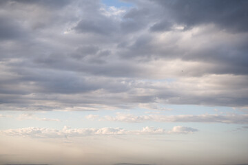 Overcast Sky with Layers of Clouds
