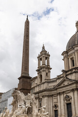 Obraz premium Church of Saint Agnese in Rome, Italy