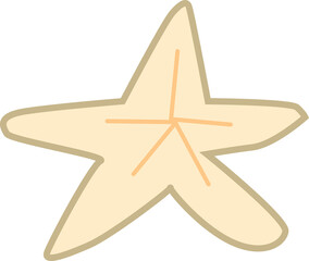 Golden Sandy Starfish