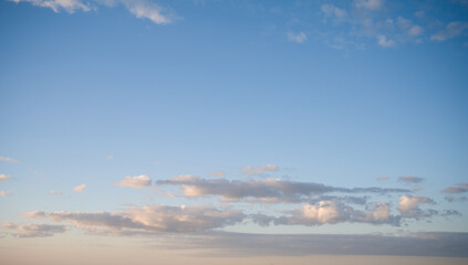 Blue Sky with Clouds on sunny day