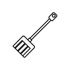 pallet fork line art on white background