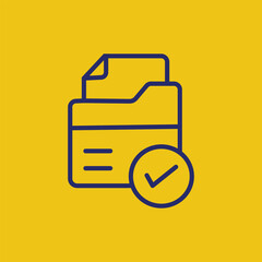 document icon. vector line icon for your website, mobile, presentation, and logo design.