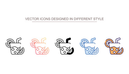 Lemonade icon design with white background stock illustration