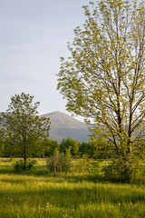 Sniezka Peak at Golden Hour - Karkonosze Landscape. Poland
