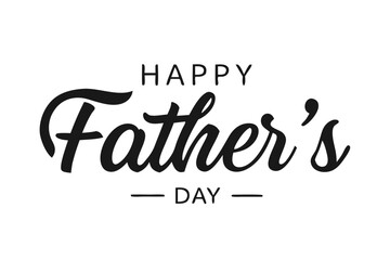 Happy Fathers Day vector text banner illustration. Happy Fathers Day typography vector logo. Happy Fathers Day design, background graphic. cards, social media and poster designs.