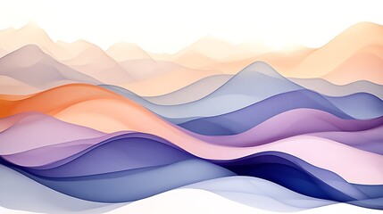 Abstract mountain range