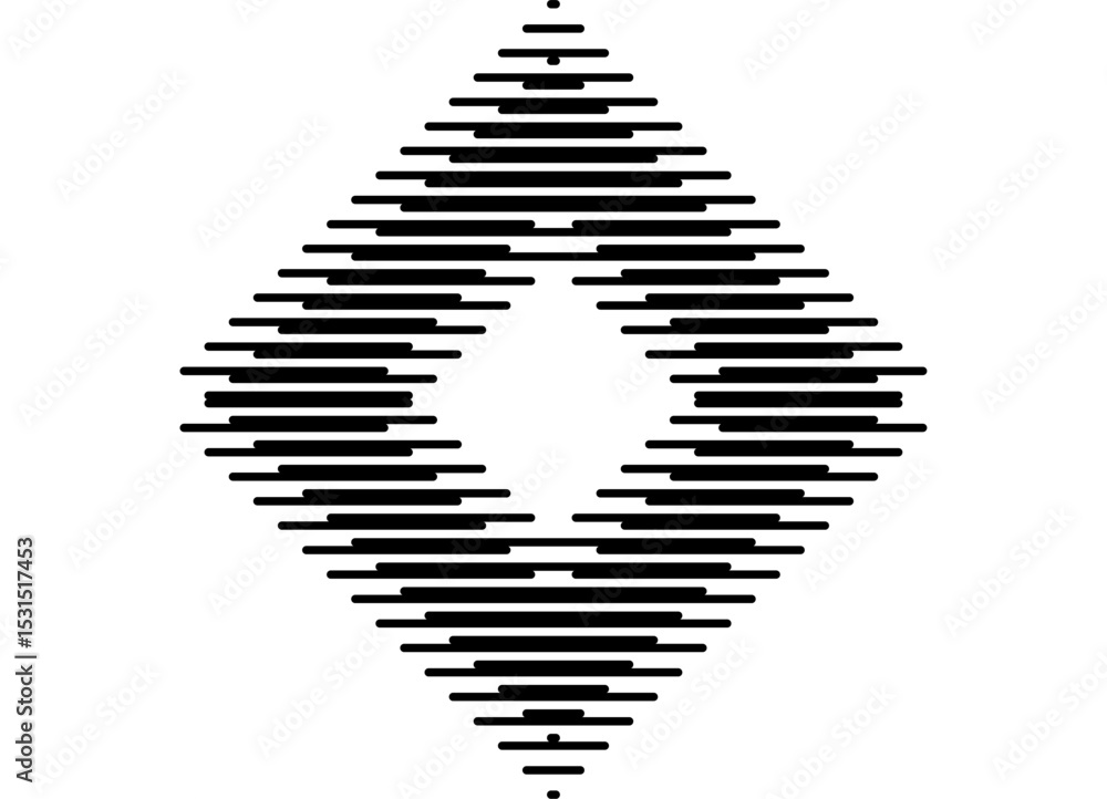 Aufkleber square vector pattern of thin black lines on white background, modern design element. striped vector