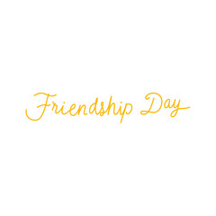Happy Friendship Day Text Typography