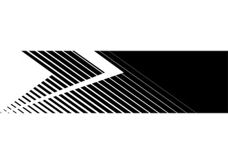 Vector transition from black to white with abstract hexagon. Striped vector background of thin lines for covers, posters. packaging. Black and white pattern