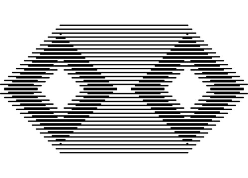 Horizontal vector pattern of thin black lines on white background, Modern design element. Striped vector background for covers, packaging, advertising. Geometric shapes. Frames