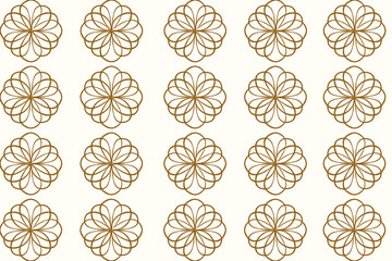 vector seamless pattern with abstract circles