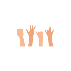 Happy friendship day hand vector illustration 