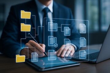 Digital File Hierarchy Management on Tablet and Laptop