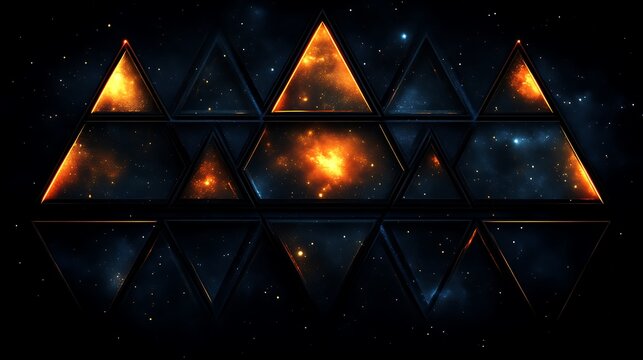 Abstract triangular space design