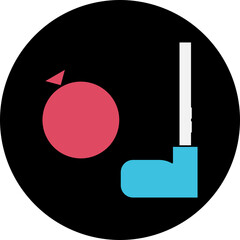 Hockey single icon vector illustration