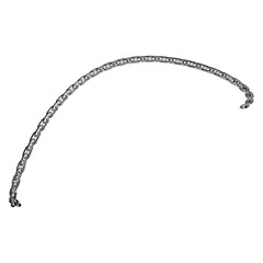 Smooth arched chain with uniform links