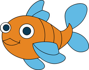 roly riffle   cartoon fish on white background   f.eps